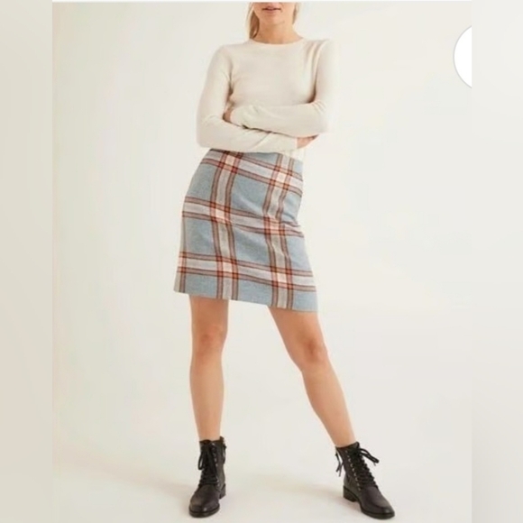 Boden Dresses & Skirts - Boden 100% Wool Tweed Plaid A Line Mini Skirt. Ladies Size 10